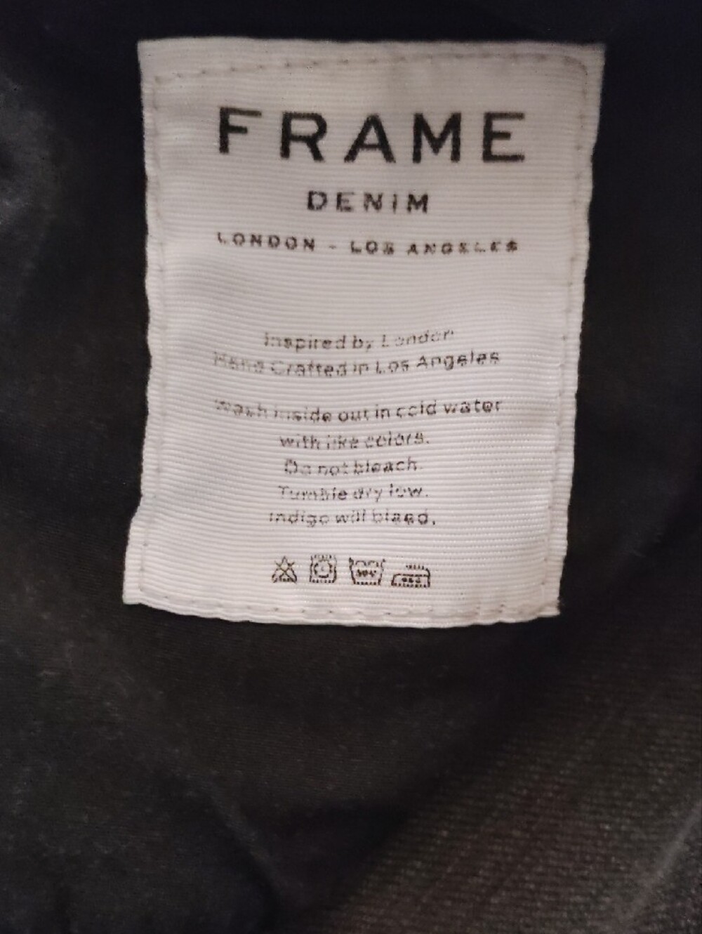 Frame Denim Washed Black Ripped Skinny Jeans - Picture 3 of 5
